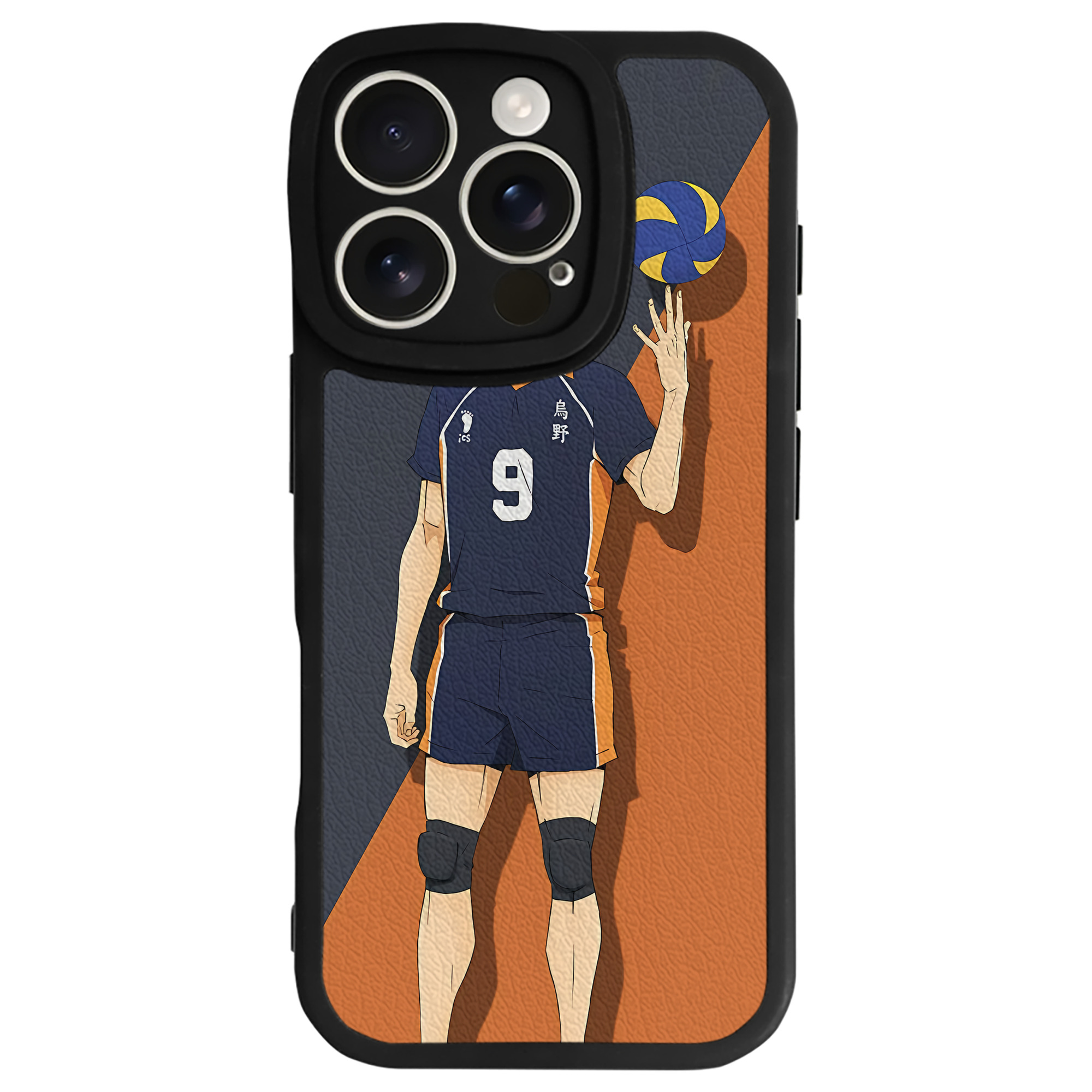 （画像用） ハイキュー!! Haikyu!! 【iPhone 16シリーズ対応】シリコンスマホケース（レザー調） 材質：シリコン